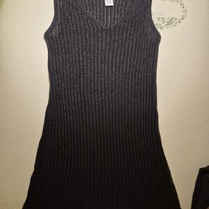 Carmen Marc Valvo Black Knit Top